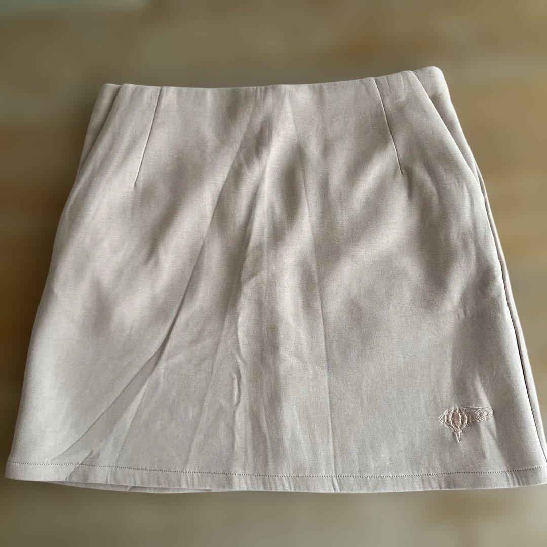 値下　BeamsGolf ピンク 防風ニット　スカートセット　L サイズ　美品