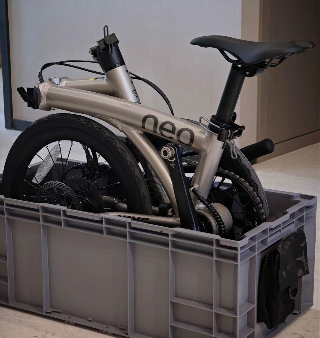 アルミ合金製 Brompton 同系 16インチ 折りたたみ自転車・9段変速