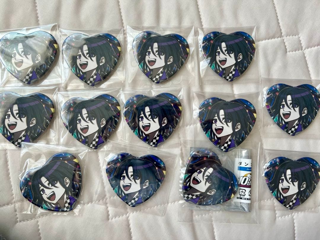 王馬小吉　大同窓会　ハート缶バッチ13個セット