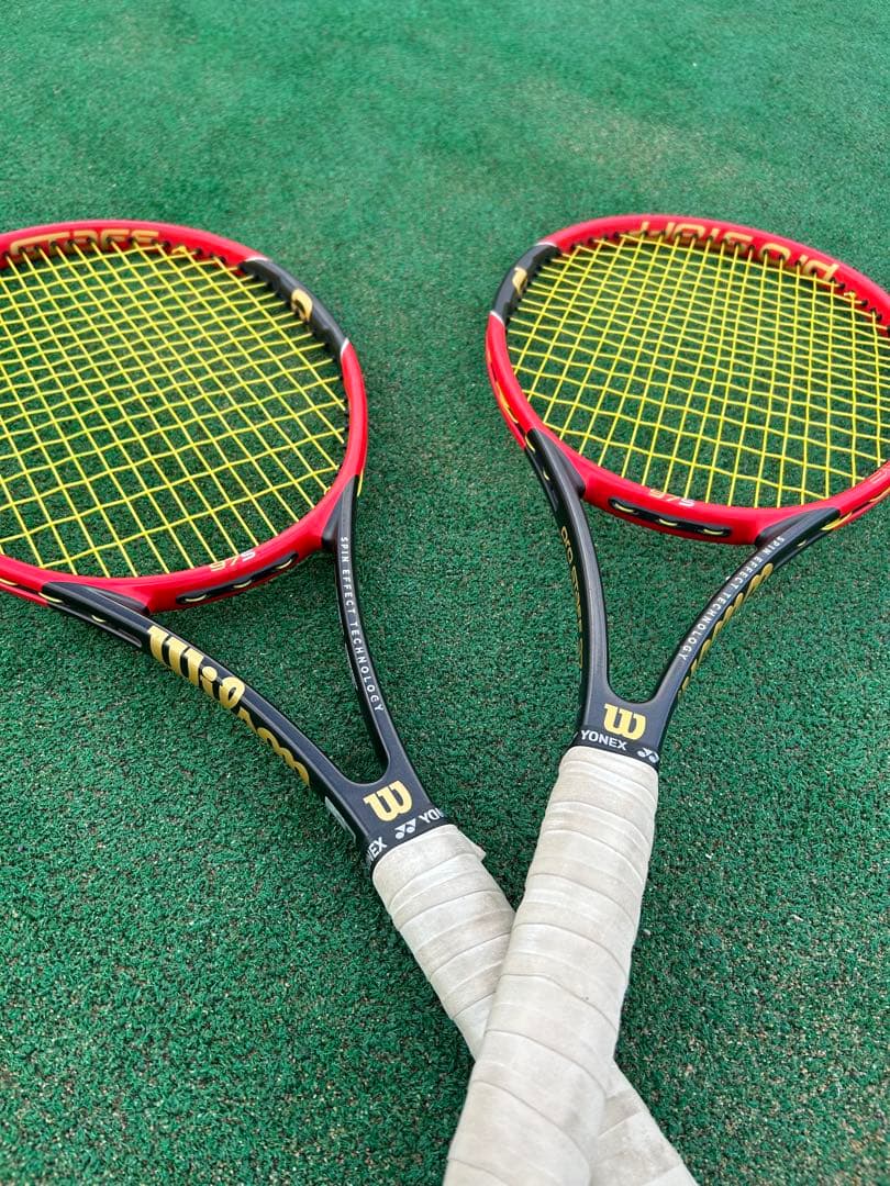 Wilson Prostaff 975 硬式テニスラケット 赤黒