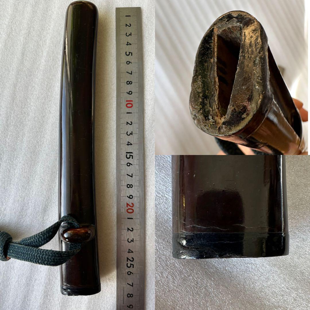 刀装具　残欠刃引合法カット品 鉄製刃 時代 武具　 古美術　現状品