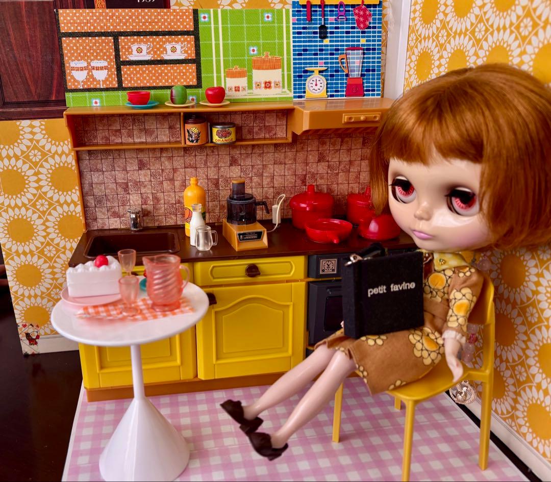 オランダ版シンディちゃん フルール キッチンセット かわいい！ドールハウス1/6