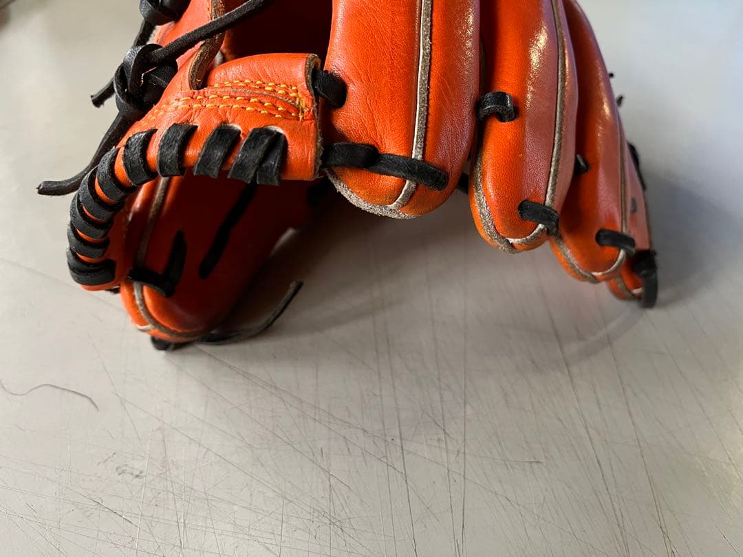 タマザワ　玉澤　軟式　グローブ　内野手　右投げ　オレンジ