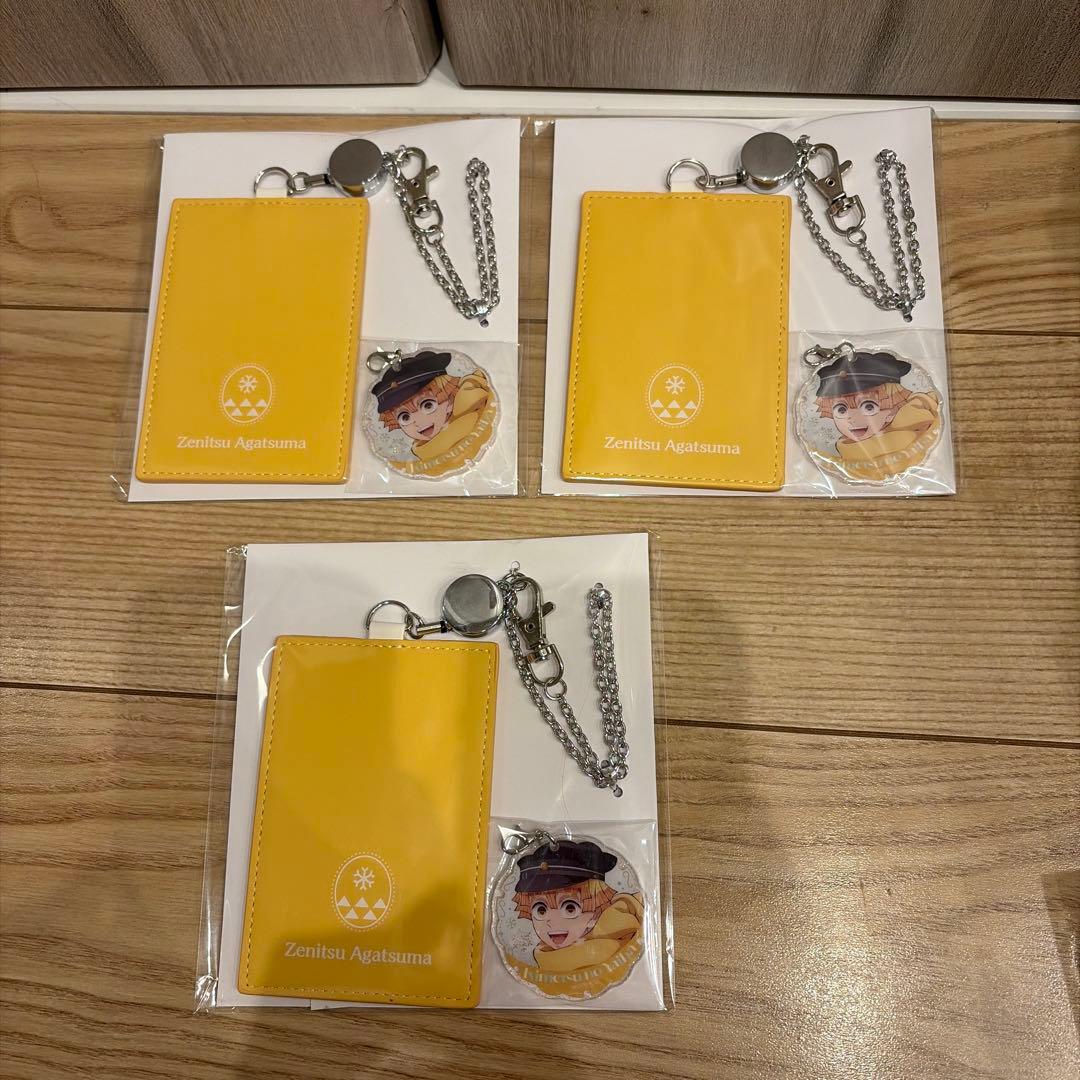 鬼滅の刃　AGF2025 EarlyWinter パスケース　我妻善逸三点セット