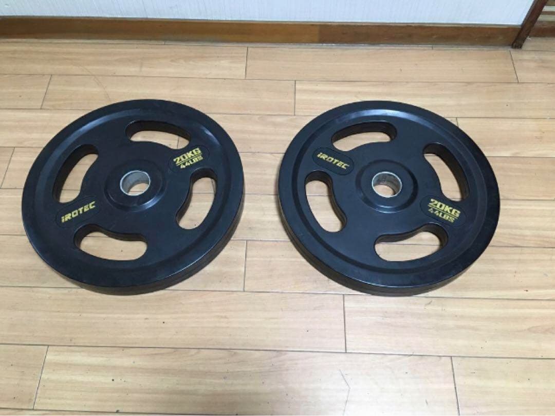 ①アイロテックIROTEC プレート20kg x 1枚穴径50mm(同時購入)