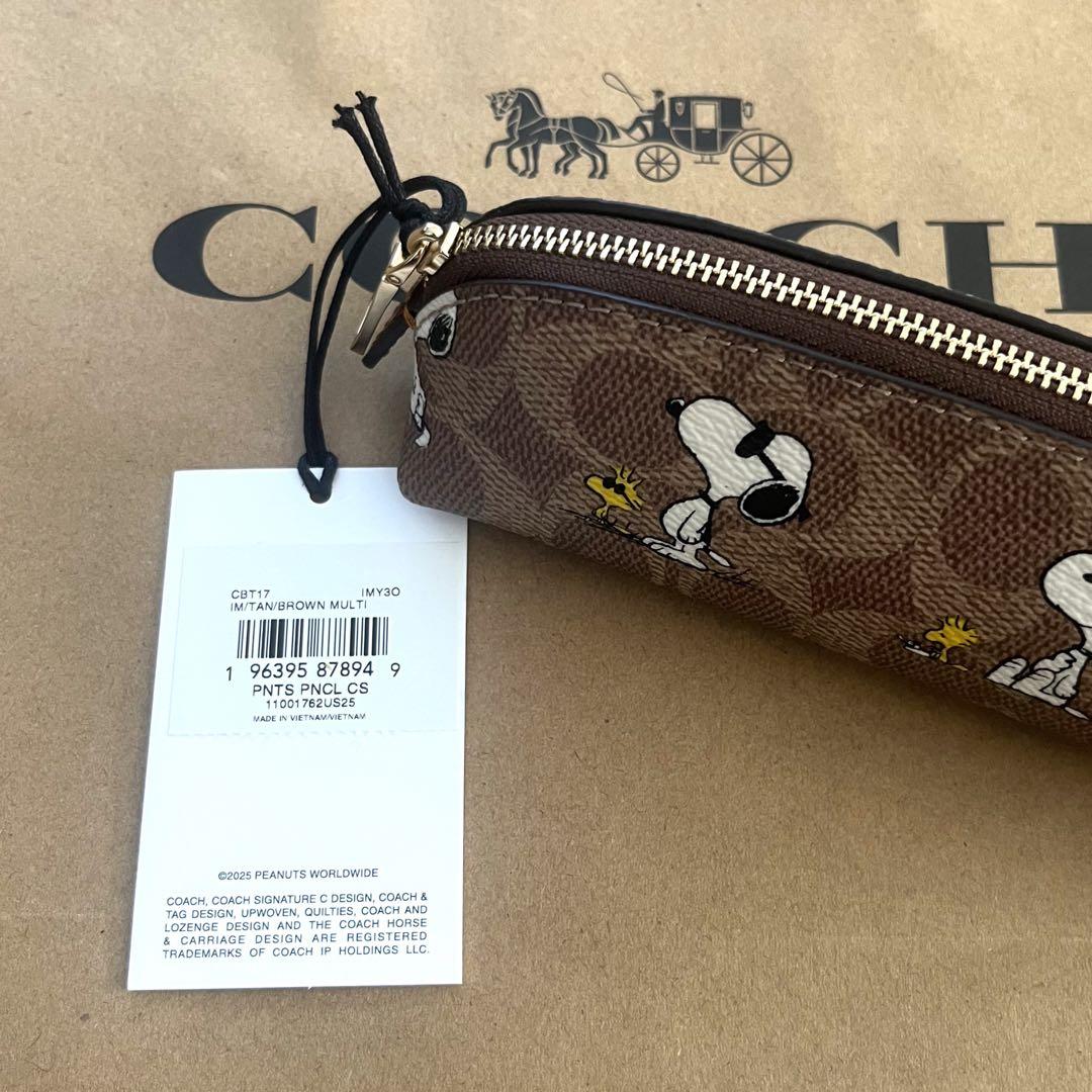 【新品未使用】COACH×スヌーピー コラボペンケース　正規品