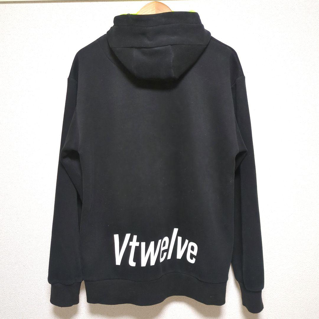 V12 VTWELVE ヴィトゥエルブ ジップアップパーカー 黒 XL
