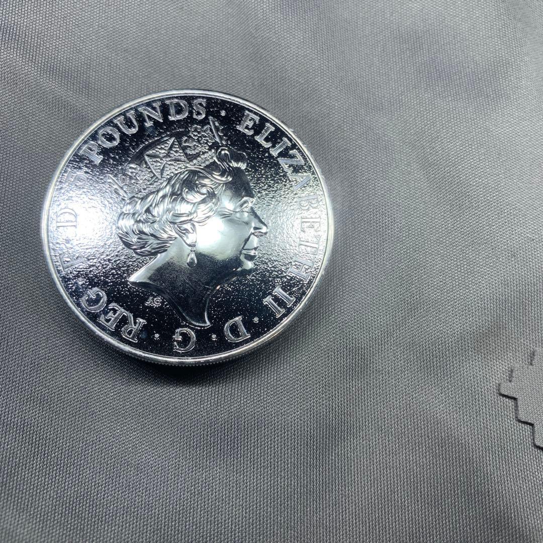 その1 純銀貨2オンス クイーンズビースト　2016 ライオン・イングランド