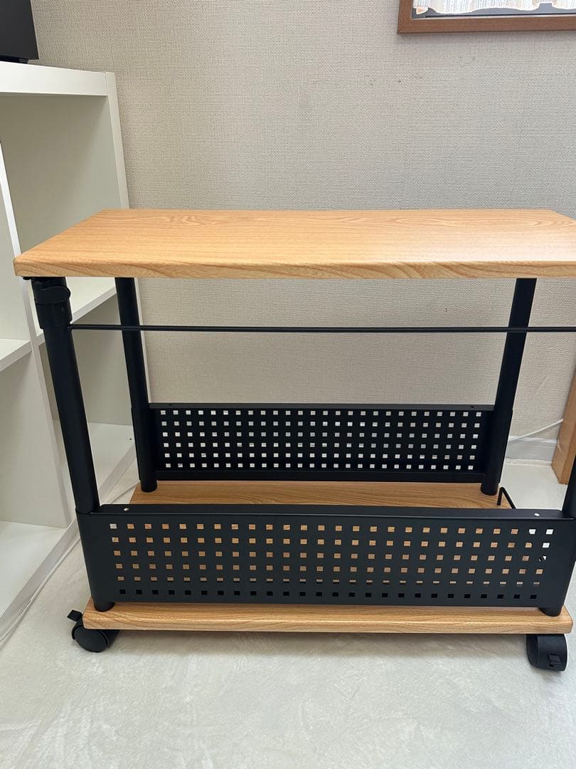 Bauhutte( バウヒュッテ ) 昇降式 パソコンラック pcラック 木目