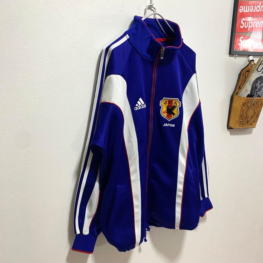 美品　アディダス　90s サッカー日本代表　ナイロンジャケット 刺繍　ロゴ