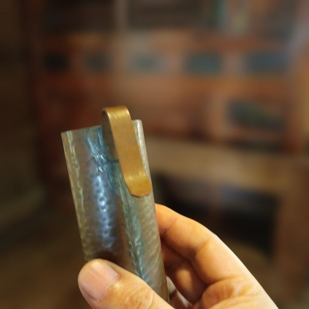 ちろり　酒燗器　陽物　陰陽　銅打出し　大正時代