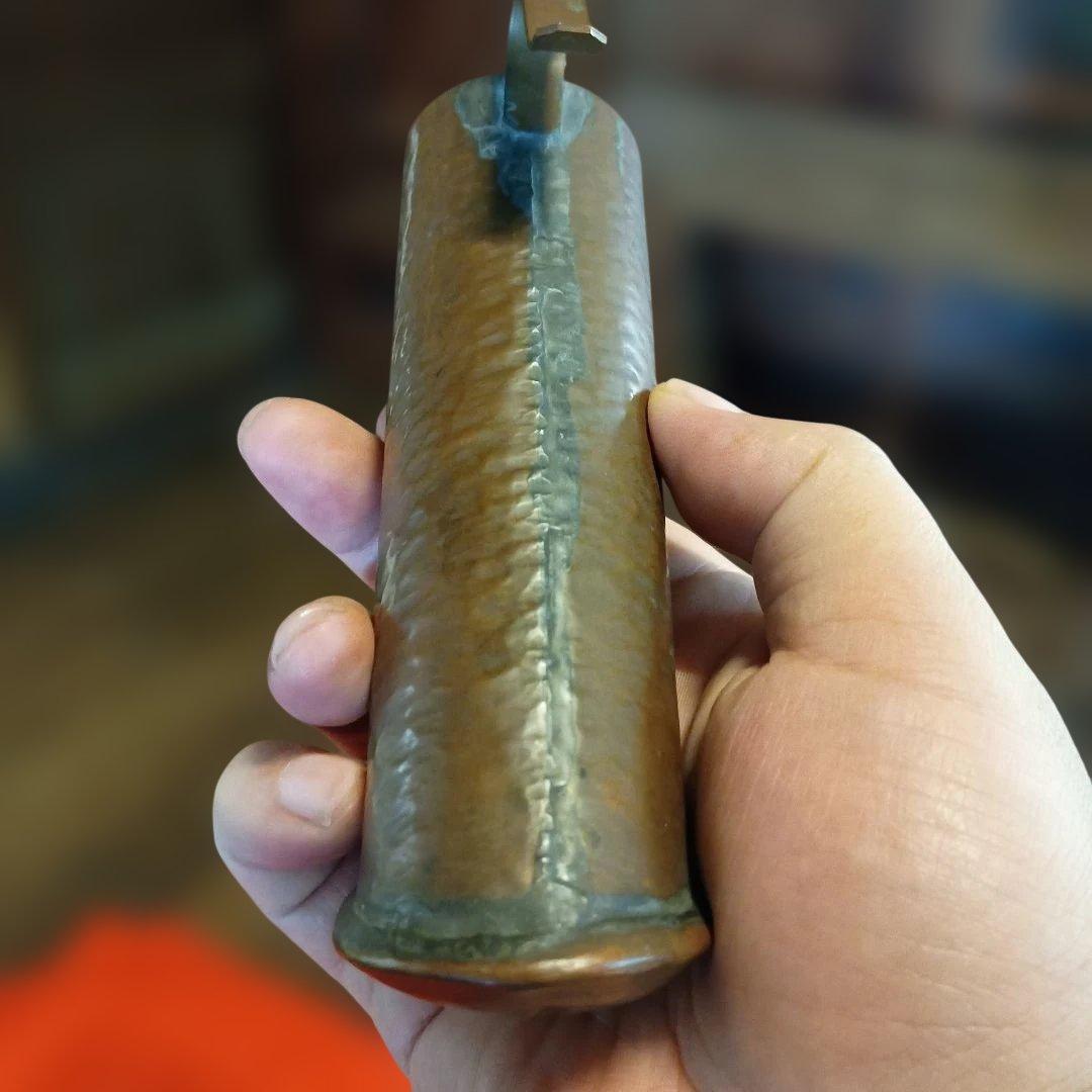 ちろり　酒燗器　陽物　陰陽　銅打出し　大正時代