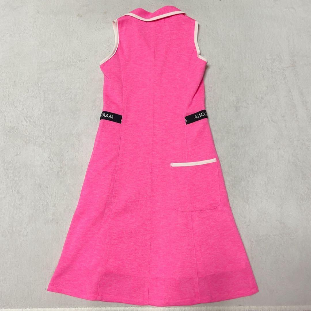 未使用　マークアンドロナ　ワンピース　ピンク　Dormie Polo Dress