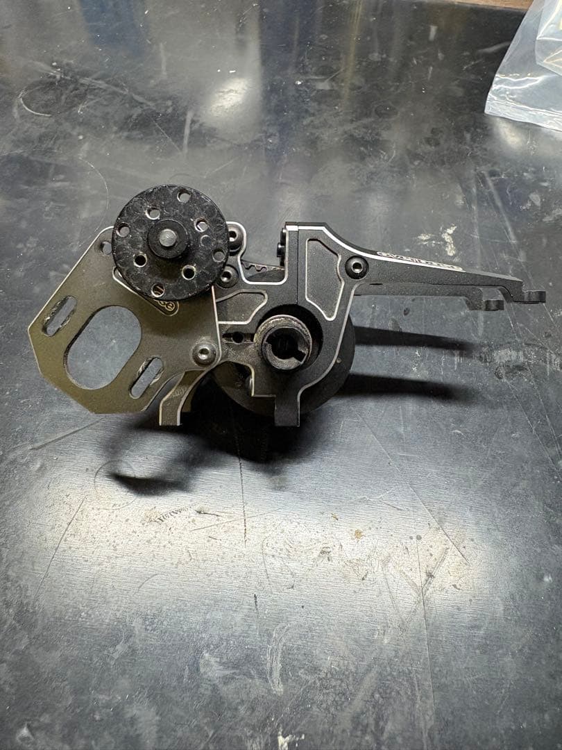 overdose リアモーターマウントキット　ブラック ベルトボールデフセット