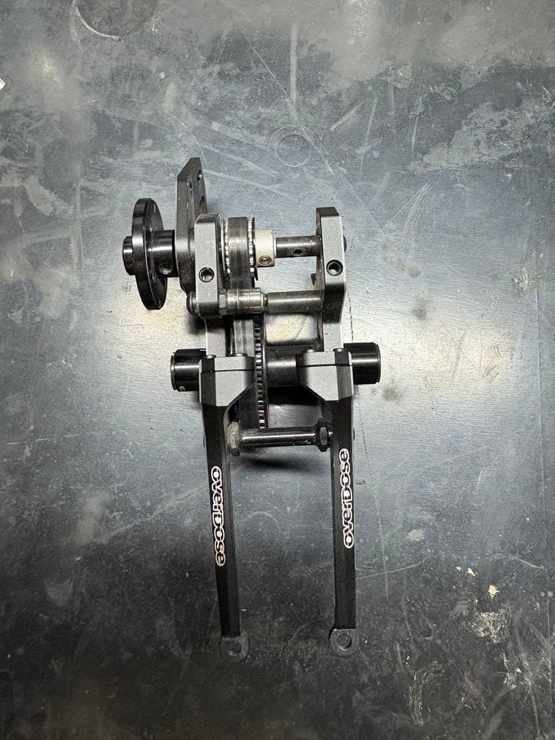 overdose リアモーターマウントキット　ブラック ベルトボールデフセット