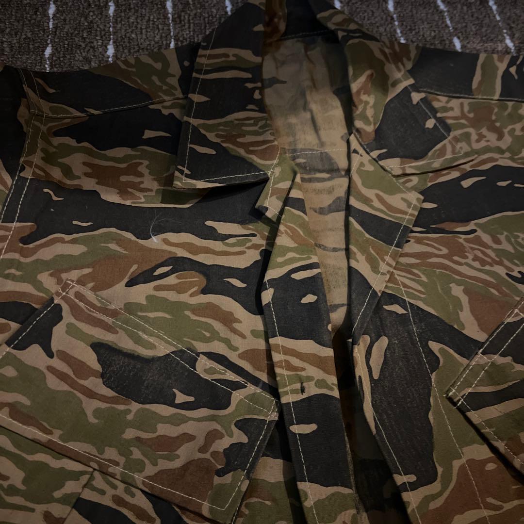 60年代　ベトナム戦　タイガーストライプ　タイガーカモ　改造ジャンルファティーグ