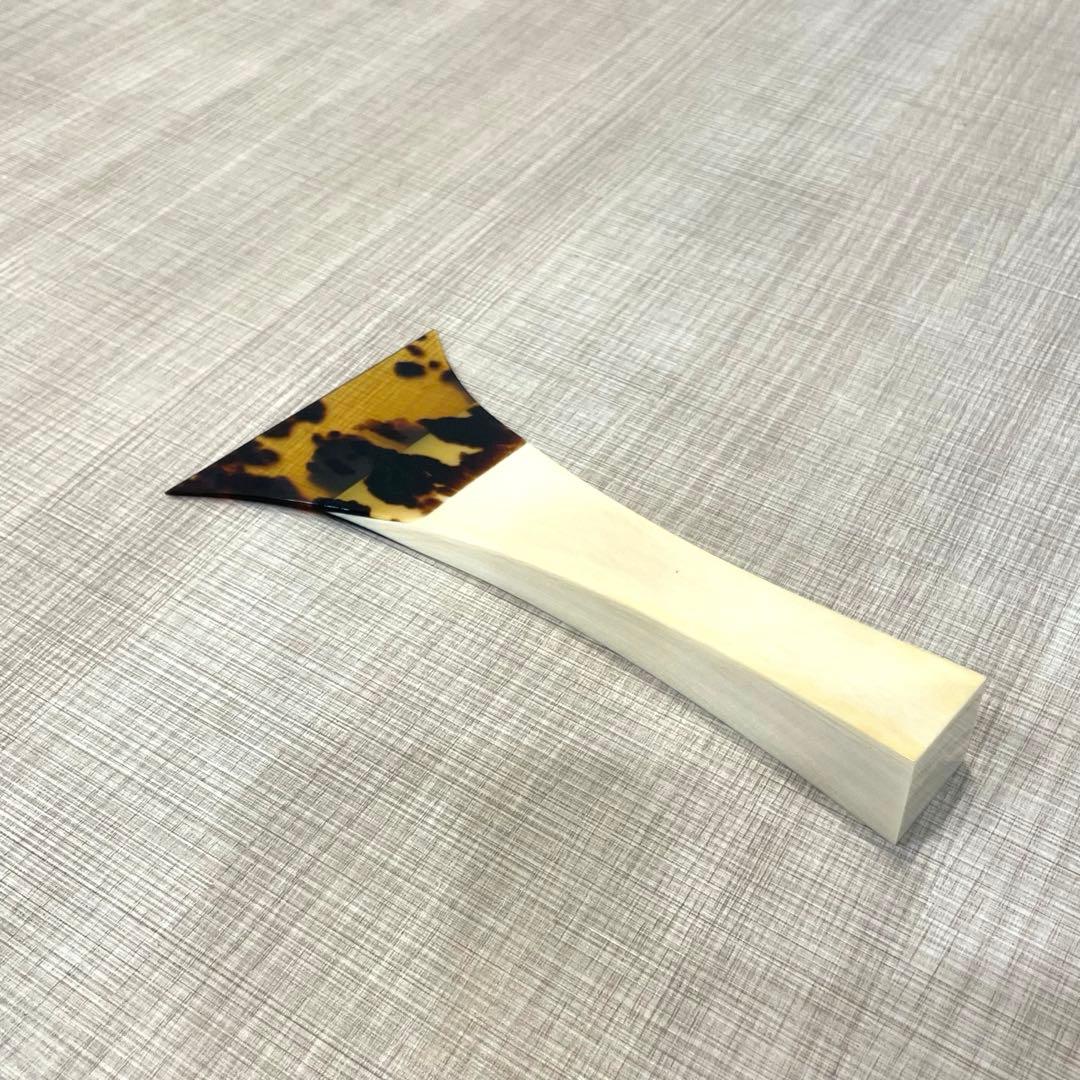 【美品】ふじ印 さざ波撥 津山撥 小山流 津軽三味線バチ 鼈甲撥 地唄 高級