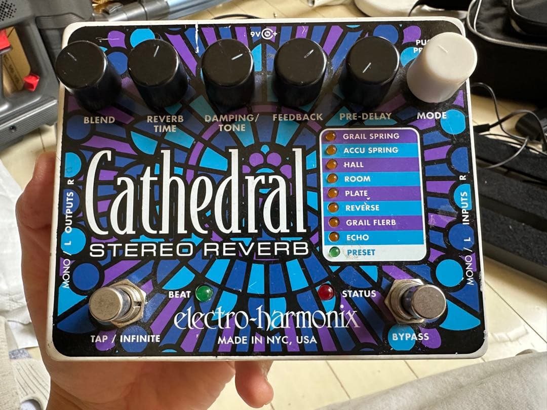 electro-harmonix Cathedral ステレオリバーブ