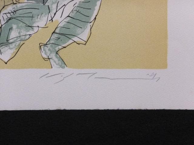 池田満寿夫　直筆サイン『おんな・おとこヨリ　女みたいに乗ってくれ』1010U