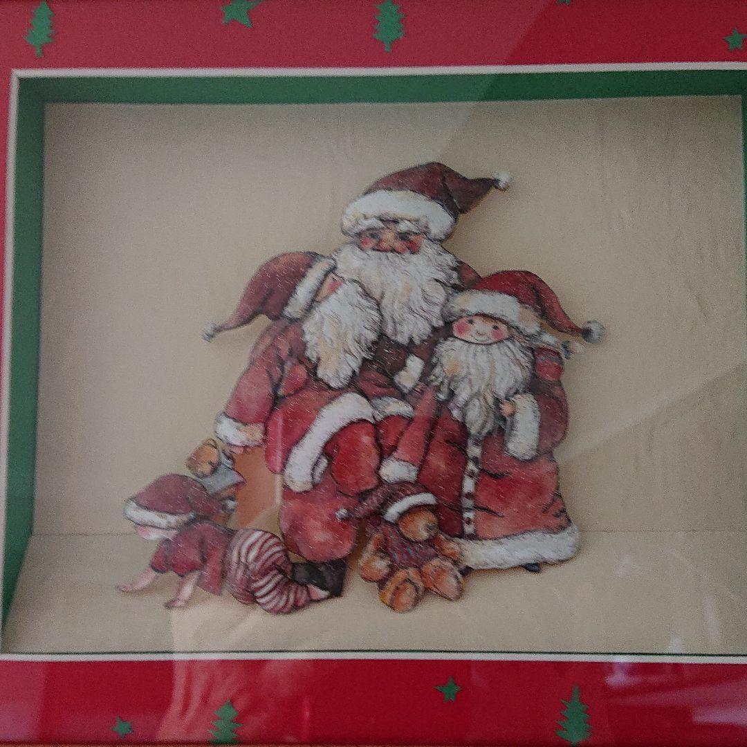 新品　★ 絵画  シャドーボックス完成品  クリスマス