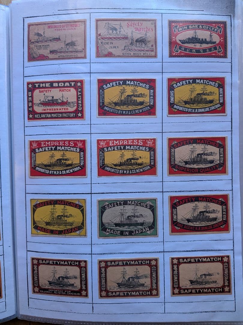 戦前輸出用マッチラベル アジア、北米向け　写真外含め300枚