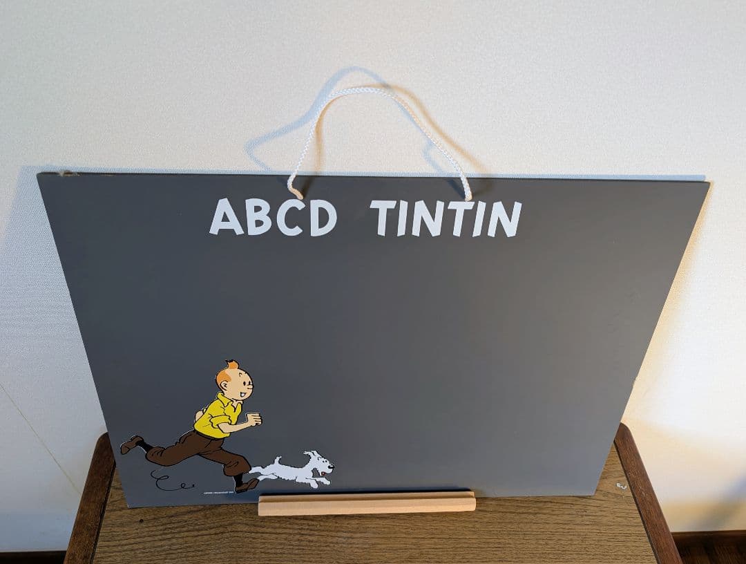 未使用美品〈タンタンの冒険TINTIN&Y黒板フランス製〉