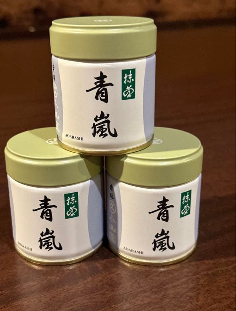 UJI MATCHA 宇治抹茶　丸久小山園青嵐40g 3缶