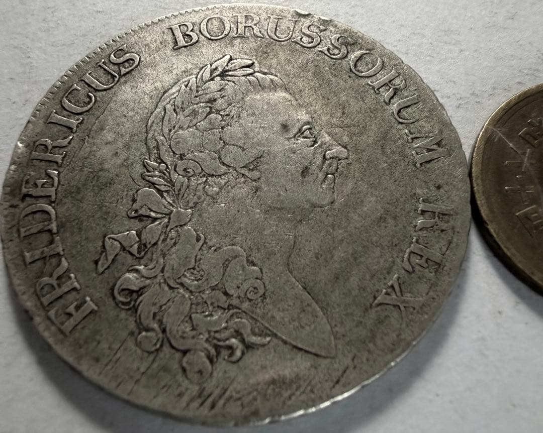 あ*き様 1775年A ドイツプロイセン王国ターレル 銀貨フリードリヒ2世