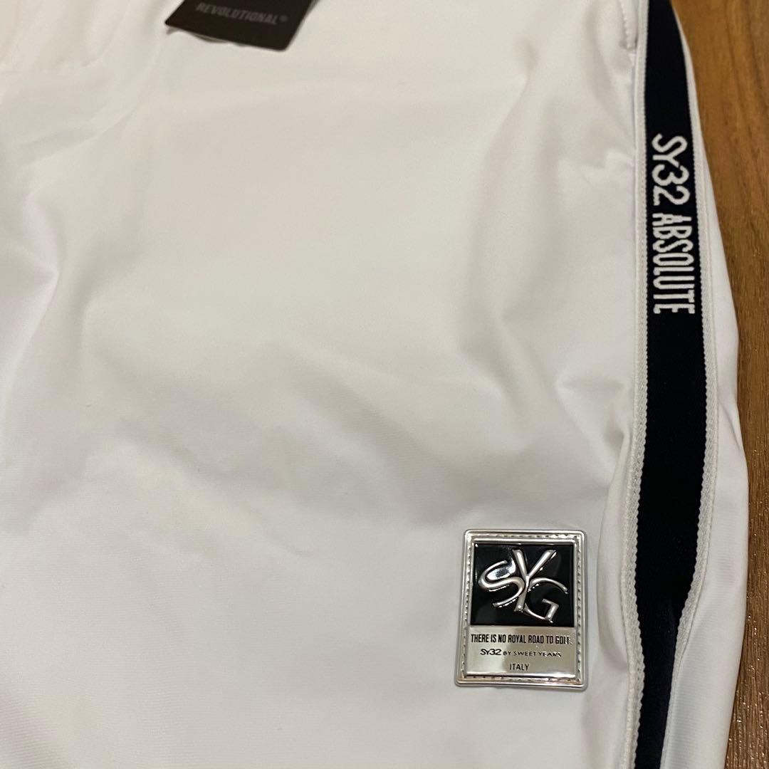 【SY32 SWEET YEARS】メンズ ストレッチパンツ M ホワイト