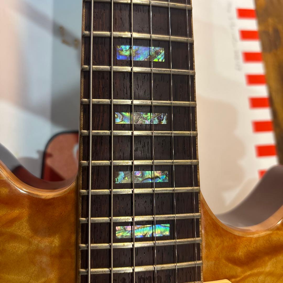 Sugi ギターSH605 5AQM ハカランダ レスポール貴重なモデル 中古