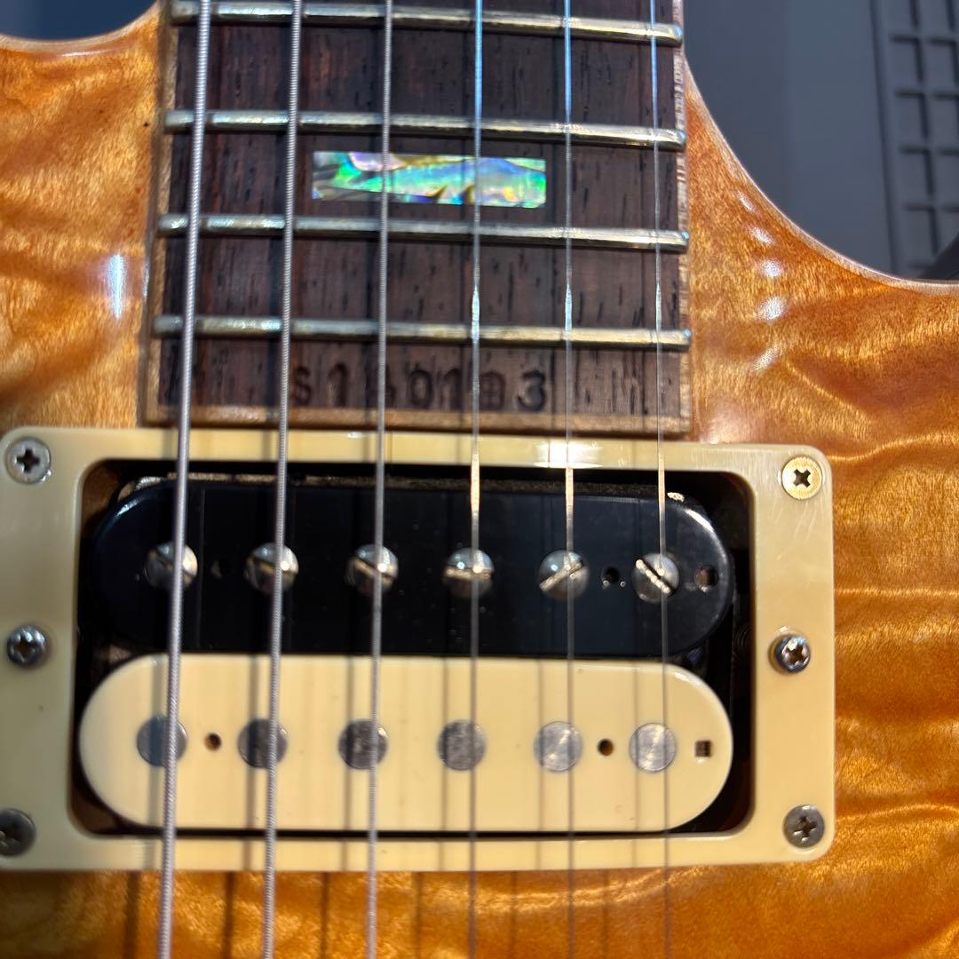 Sugi ギターSH605 5AQM ハカランダ レスポール貴重なモデル 中古