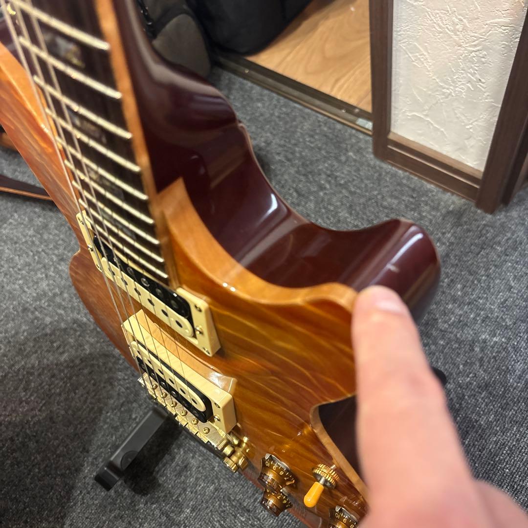 Sugi ギターSH605 5AQM ハカランダ レスポール貴重なモデル 中古