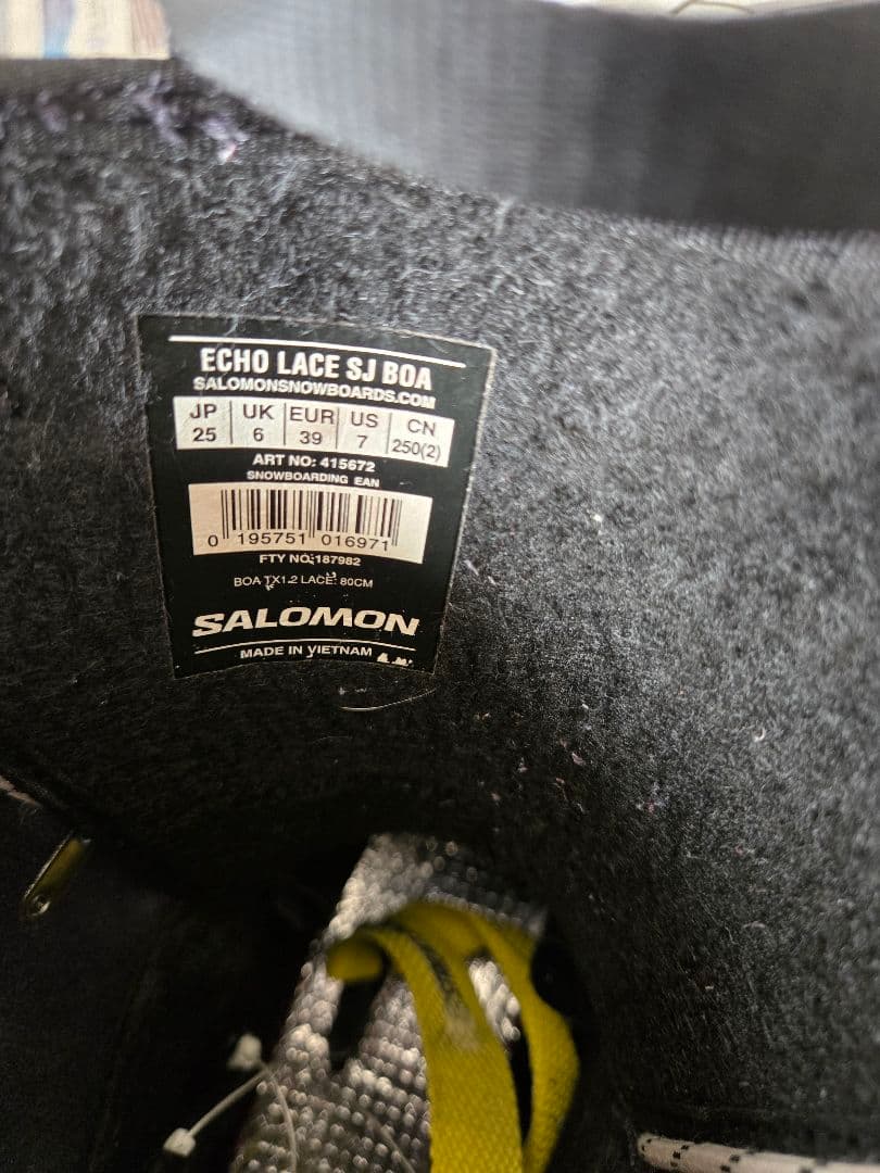 【美品】SALOMON Echo lace SJ BOA 【25.0cm】