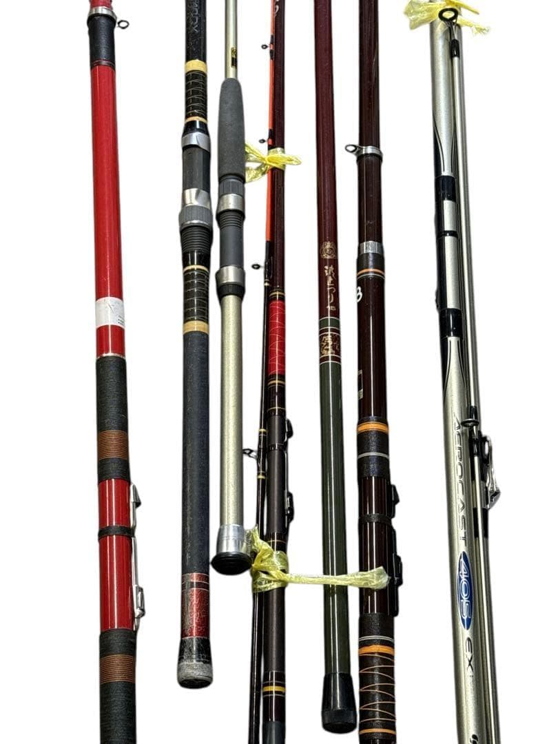 昭和レトロ 磯竿 船 振出竿 並継竿 7本まとめ売り セット売り ロッド