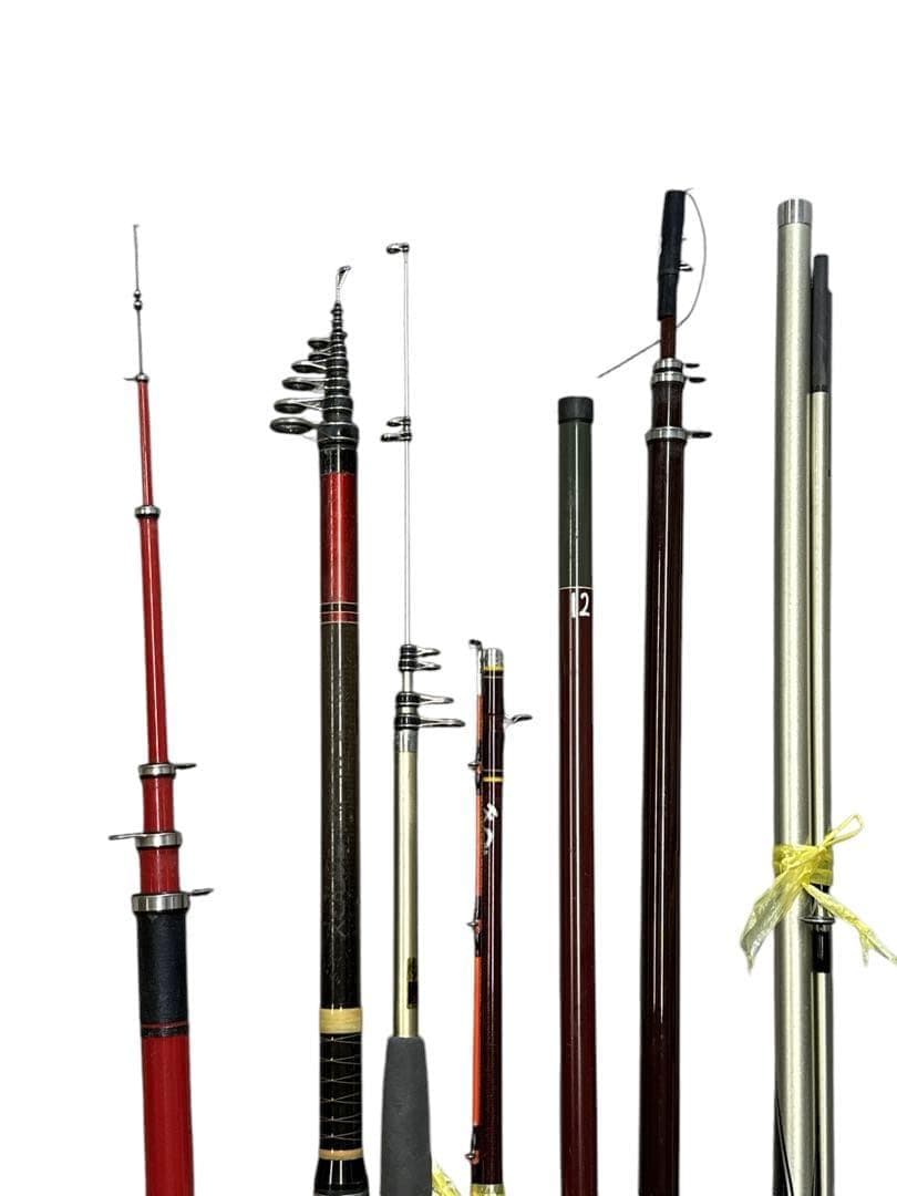 昭和レトロ 磯竿 船 振出竿 並継竿 7本まとめ売り セット売り ロッド