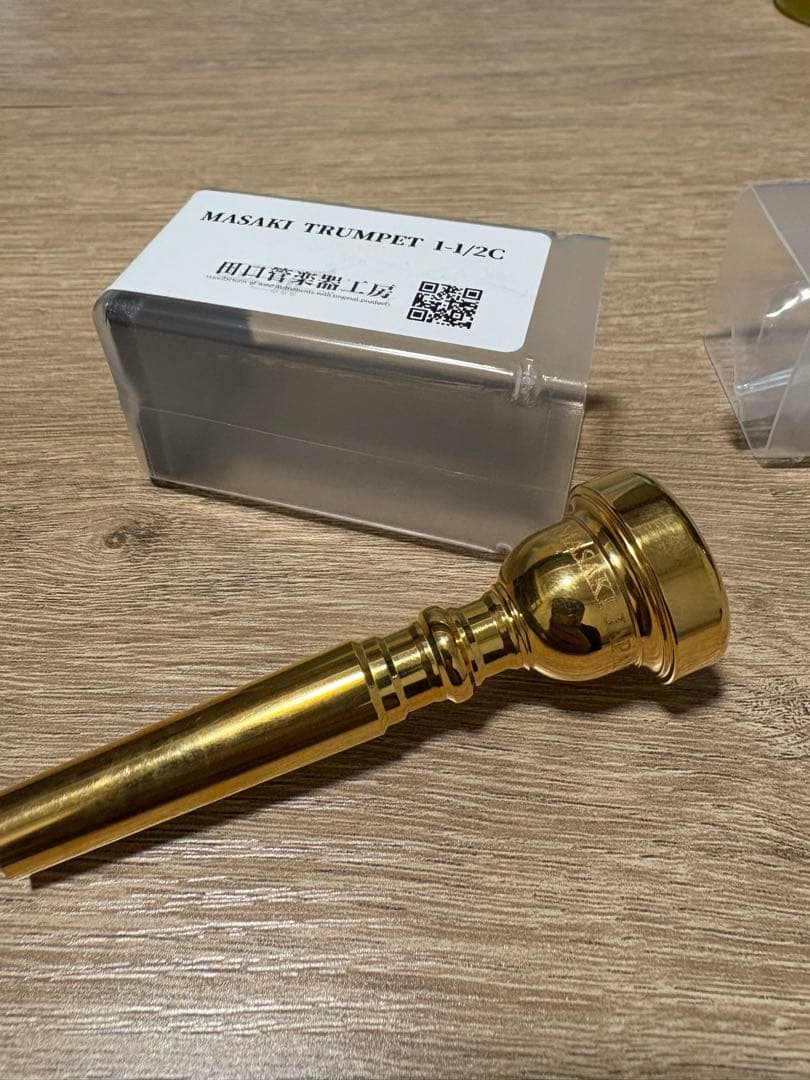 田口管楽器工房 MASAKI トランペット マウスピース 1-1/2c GP
