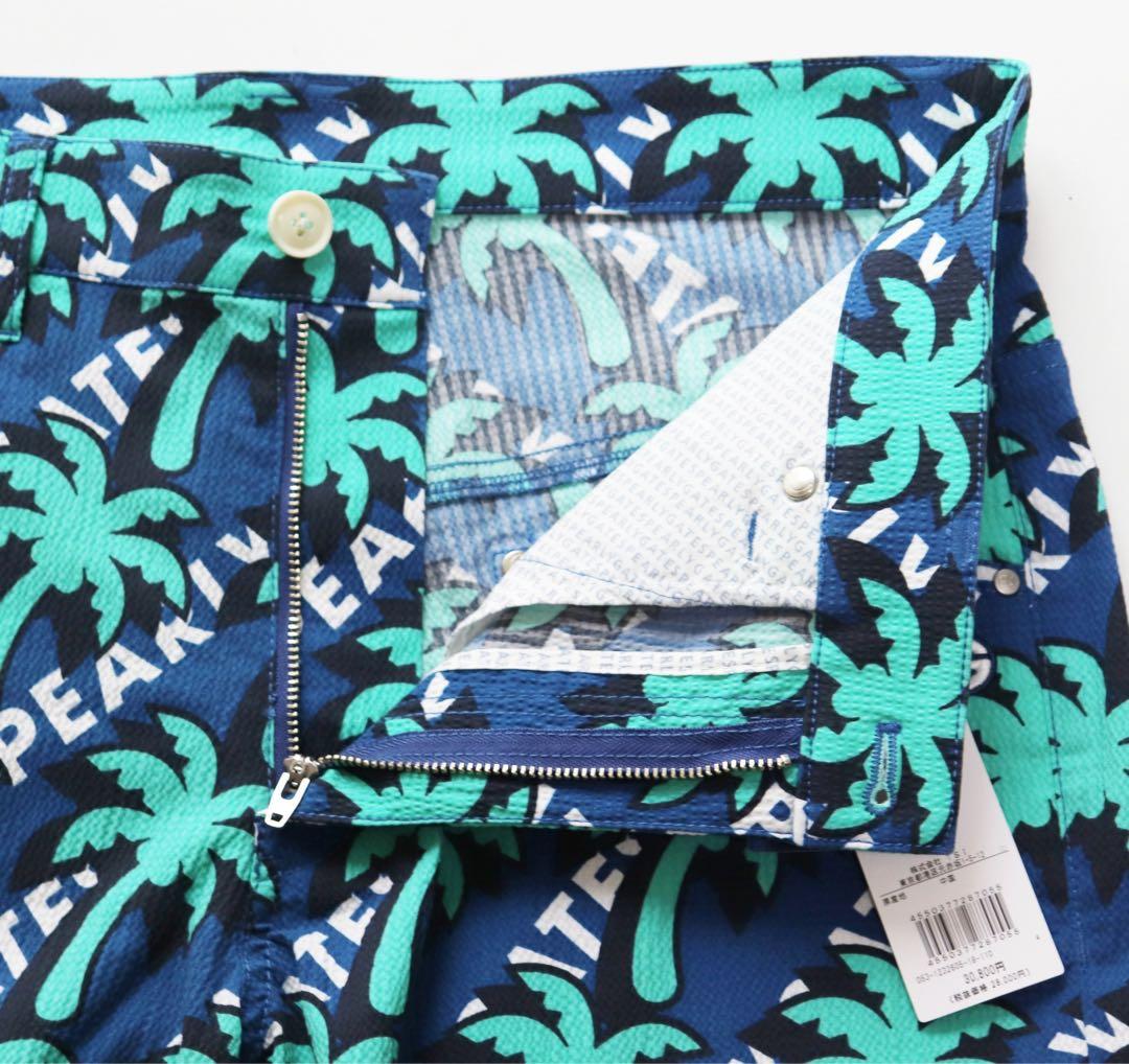 《パーリーゲイツ》新品 シアサッカー生地 ストレッチショートパンツ 4(W82)