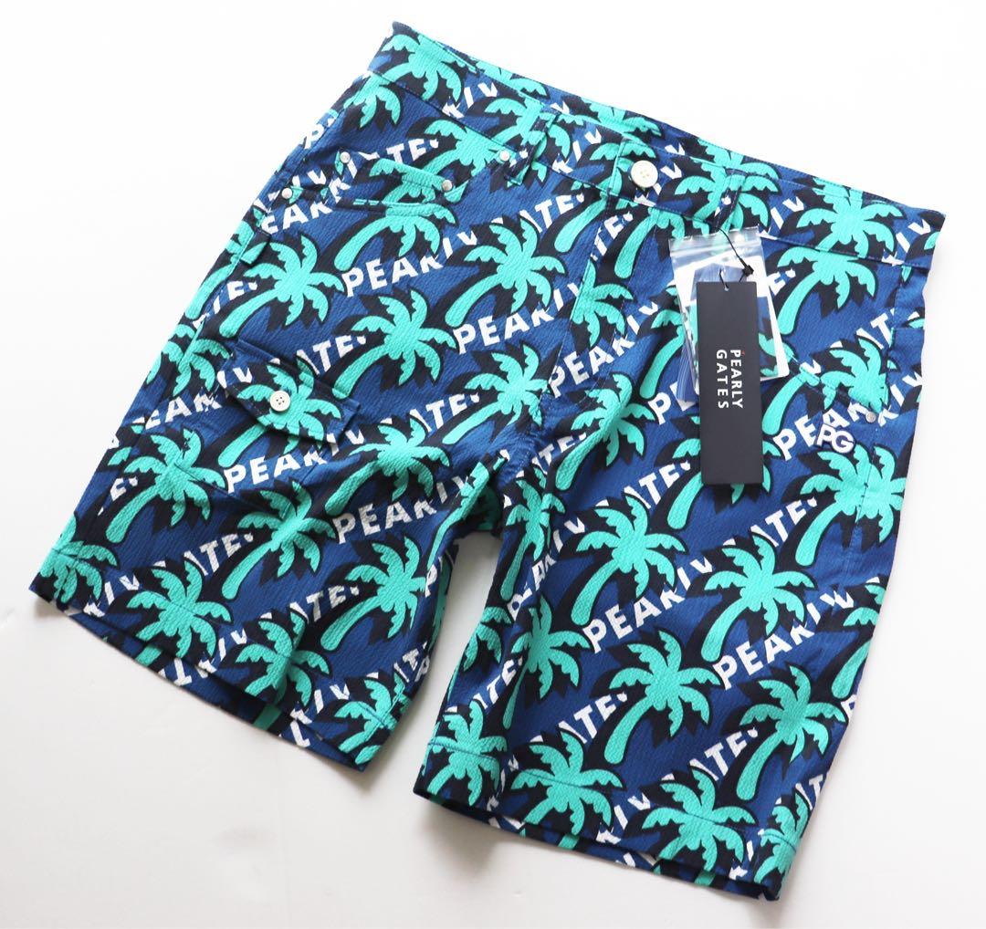 《パーリーゲイツ》新品 シアサッカー生地 ストレッチショートパンツ 4(W82)