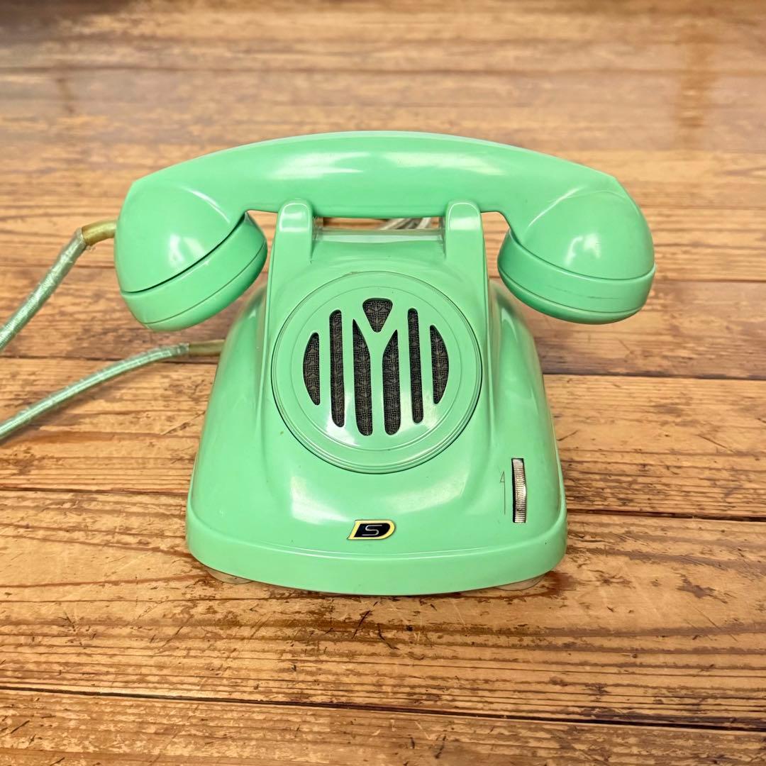 昭和 電話 黒電話 4号 レトロ 内線 電電公社 わかくさ ビンテージ 放送