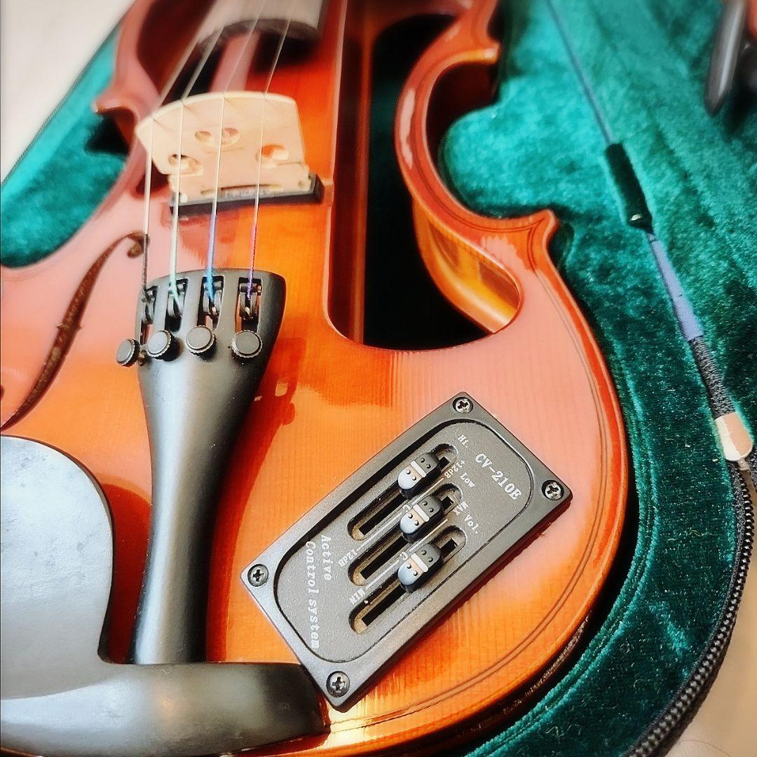 【美品】ハルシュタット エレキバイオリン CV-210E 4/4 付属品あり
