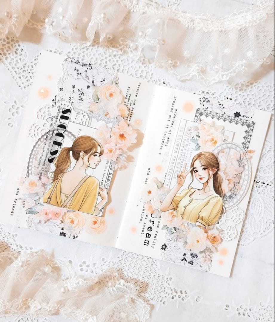 コラージュ素材　紙もの　素材紙　【2486】