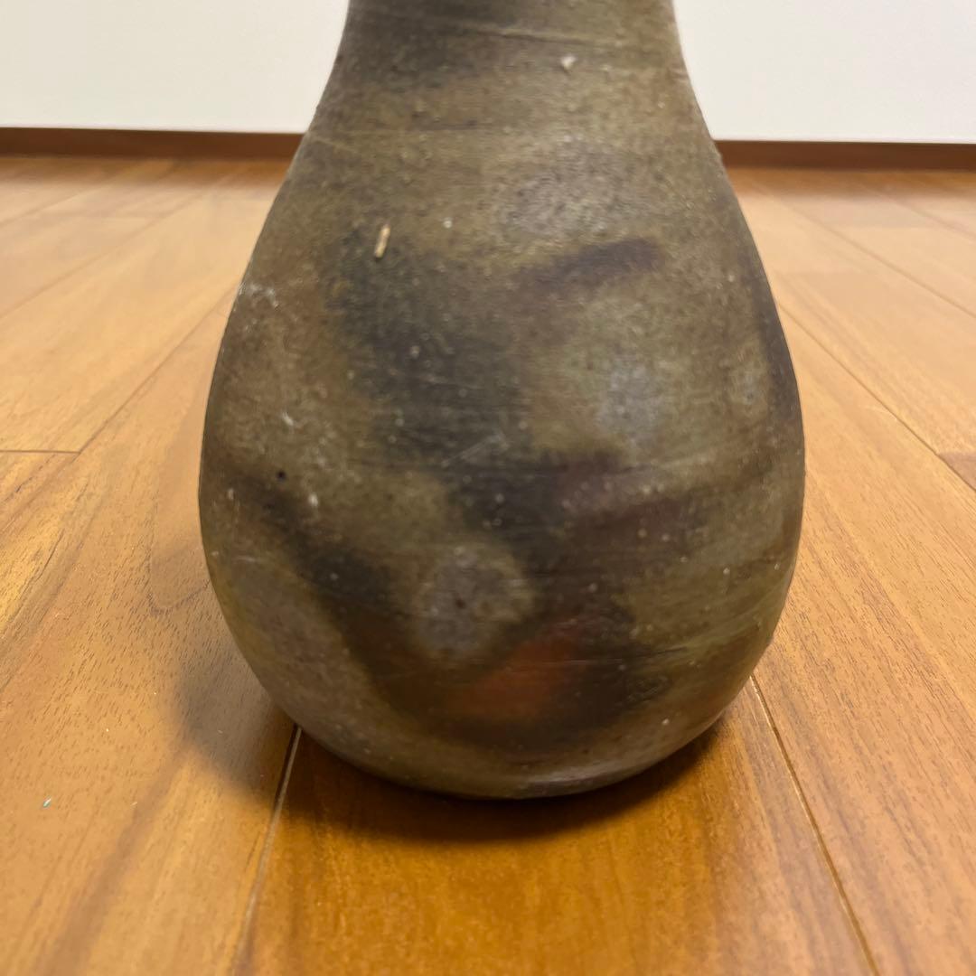 人間国宝　伊勢崎淳 備前焼き　花入れ　花瓶　箱無し　陶印