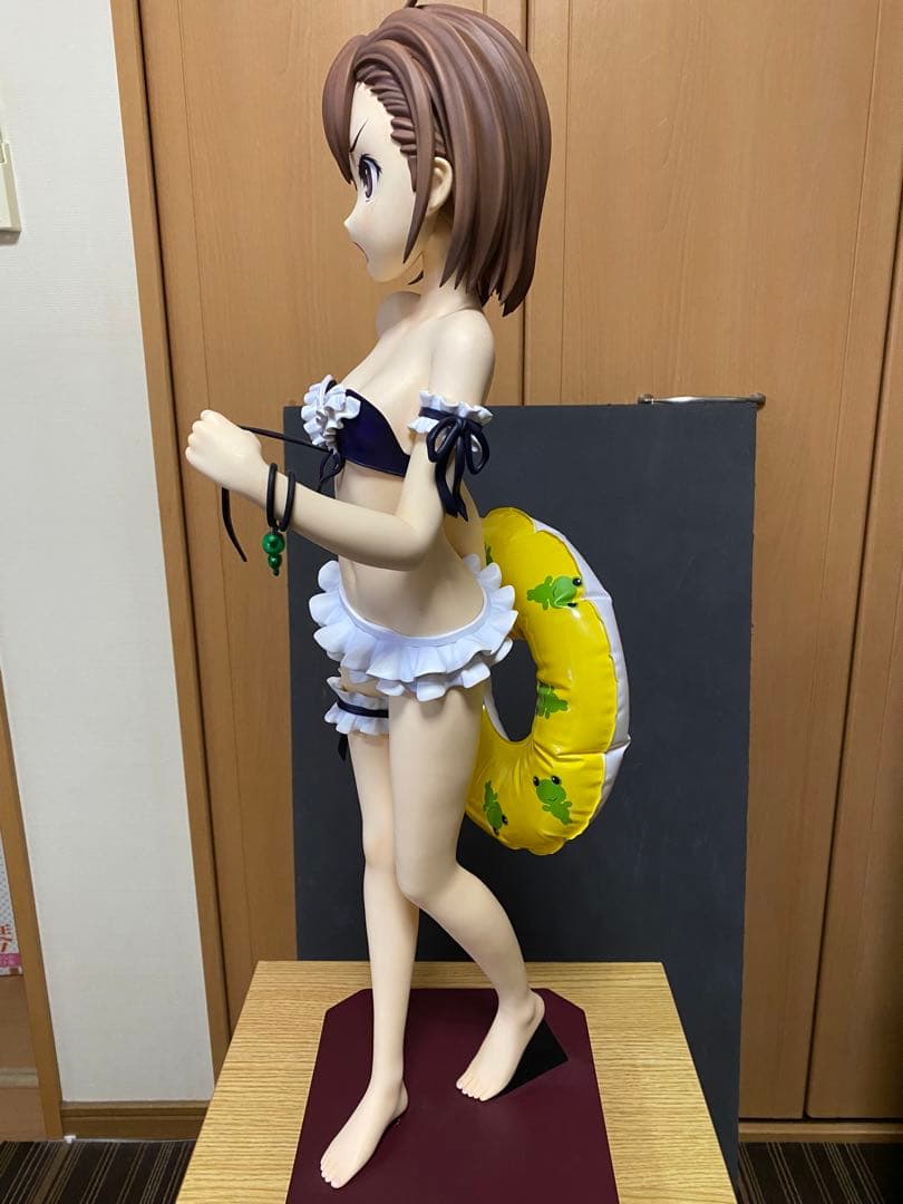 アスキー とある科学の超電磁砲 御坂美琴 水着フィギュア やわらかバスト版