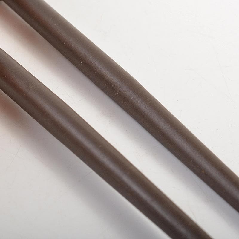 茶道具　中川浄益造　銅製　利休倣　桑柄火箸　共箱　V　6687