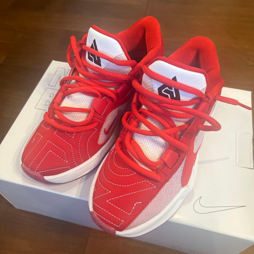 NIKE by you バスケットボールシューズ 22.5㎝レッド/ホワイト