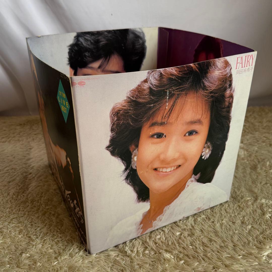 セブンイレブン　厚紙　岡田有希子　早見優　昭和アイドル　レコード　当時物　ポップ