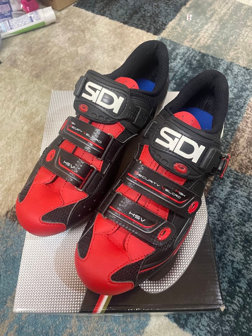 SIDI HBV 自転車シューズ レッド/ブラック　未使用品