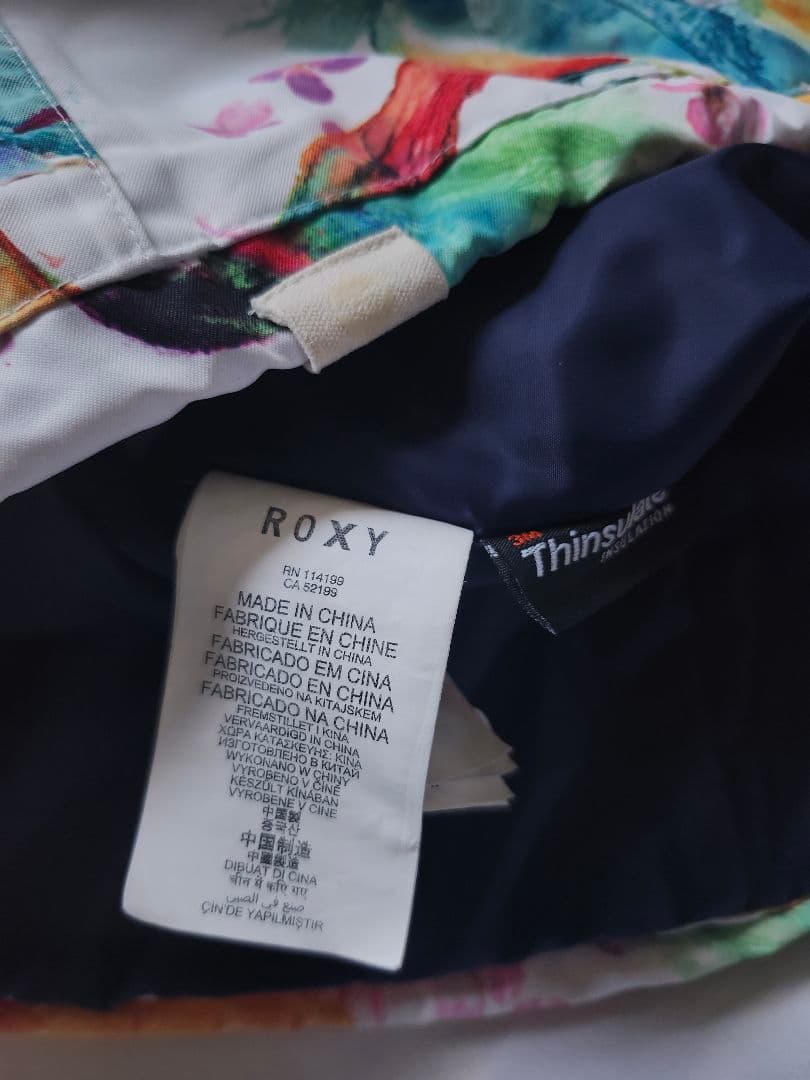 ロキシー　花柄　カラフル　バード　スノボジャケット