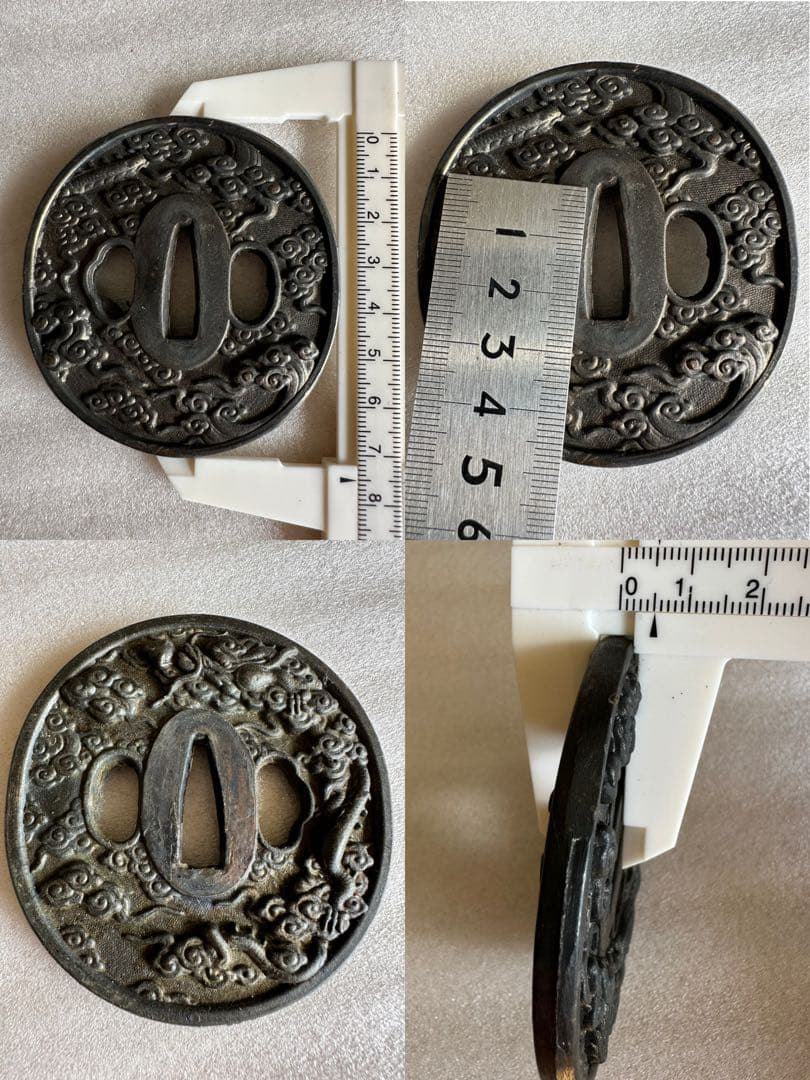 合金製 金属製 鍔 鐔　つば 9点まとめ　刀装具 武具 25