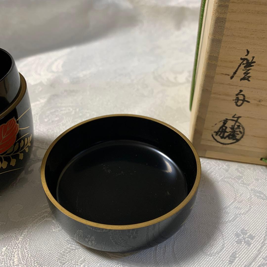 桐竹蒔絵　棗　桜田慶舟造